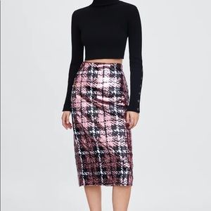 ZARA SEQUIN SKIRT